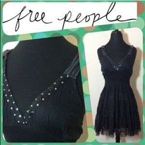 RARE 💥 V-neck Free People Midi Dress